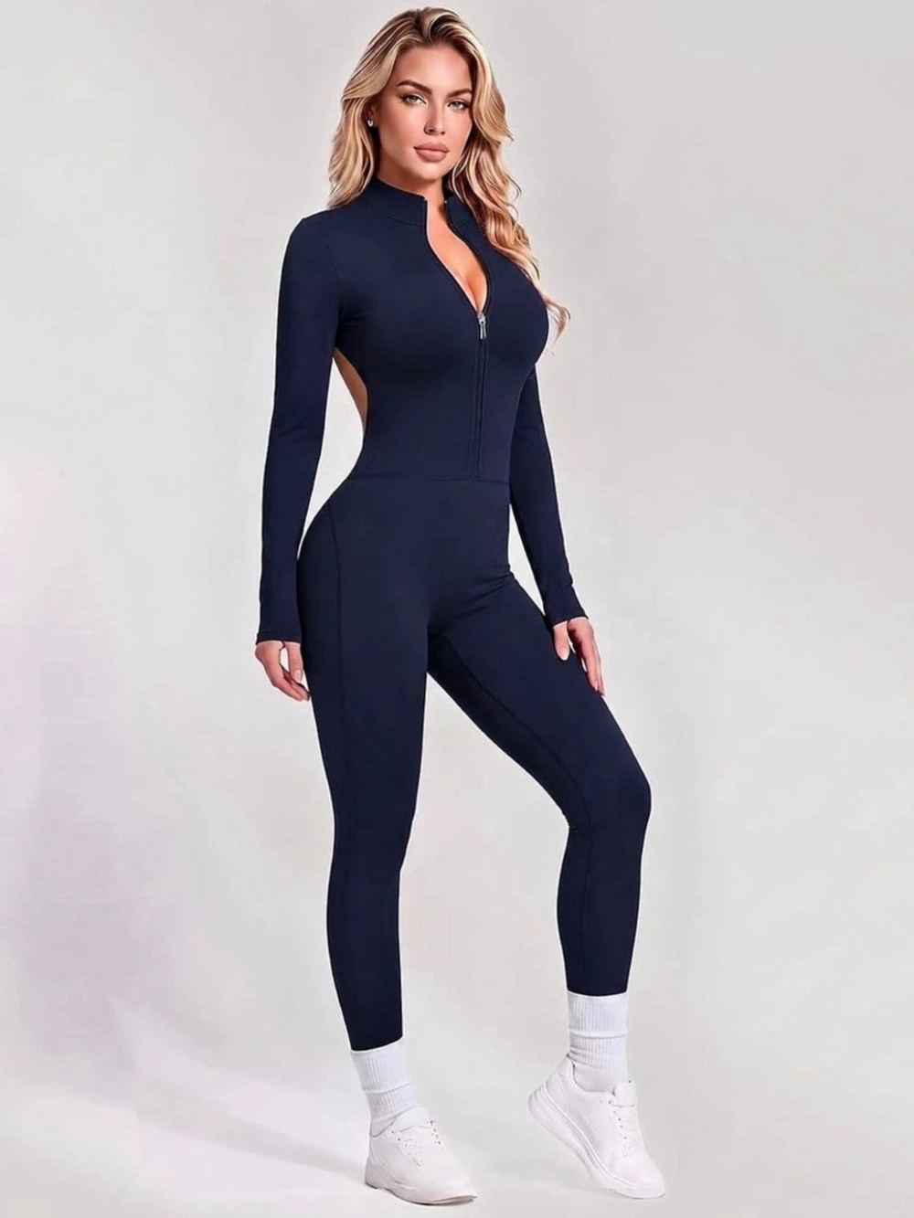 Women's Open Back Athletic Jumpsuit